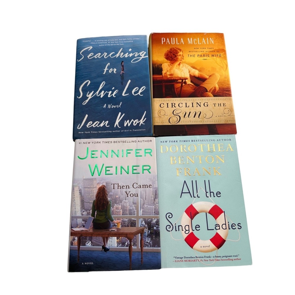 Set Of 4 Bestselling Novels Searching For Sylvie Lee Circling The Sun Lot Bundle